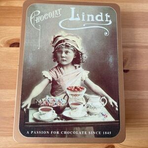 Lindt Chocolate Tin with Vintage Design